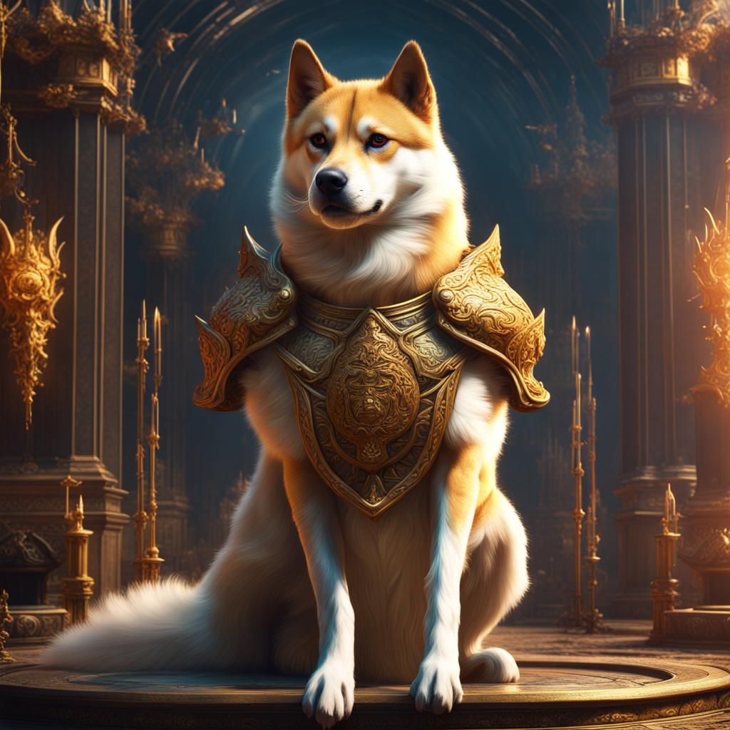Doge God: Detailed Matte Painting