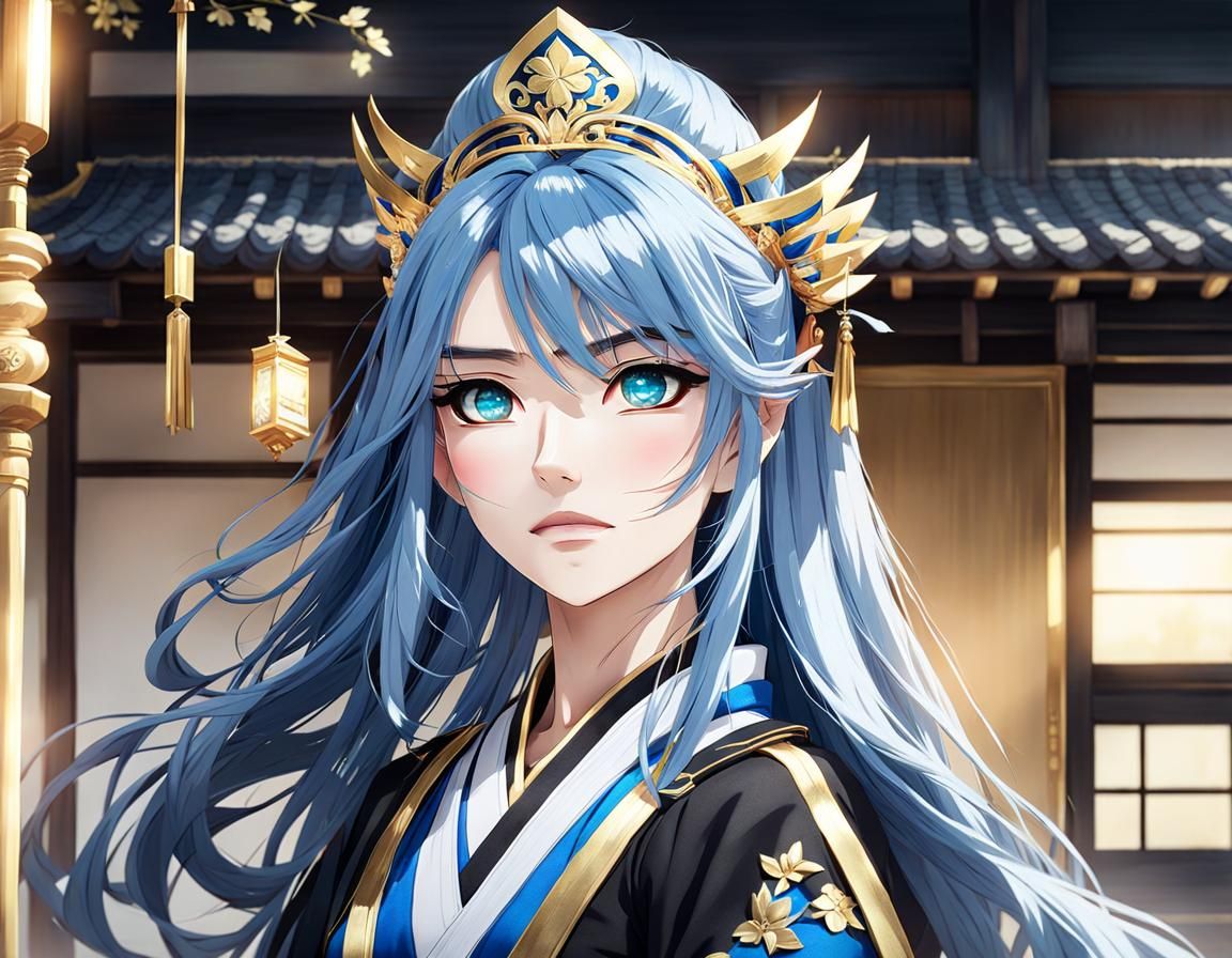 Blue-Eyed Beauty: The Enchanting Tale of Maya the Samurai Pr...