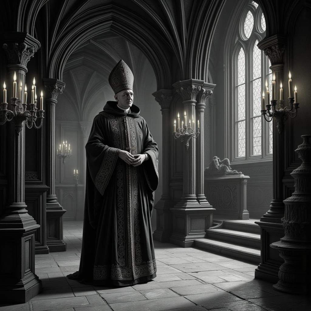 the night Bishop <lora:Bishop Nightmare:1.0>