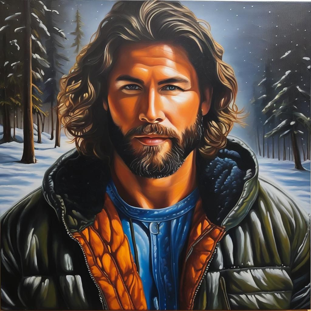 Soulful Wet-on-Wet Oil Painting of a Masculine Figure