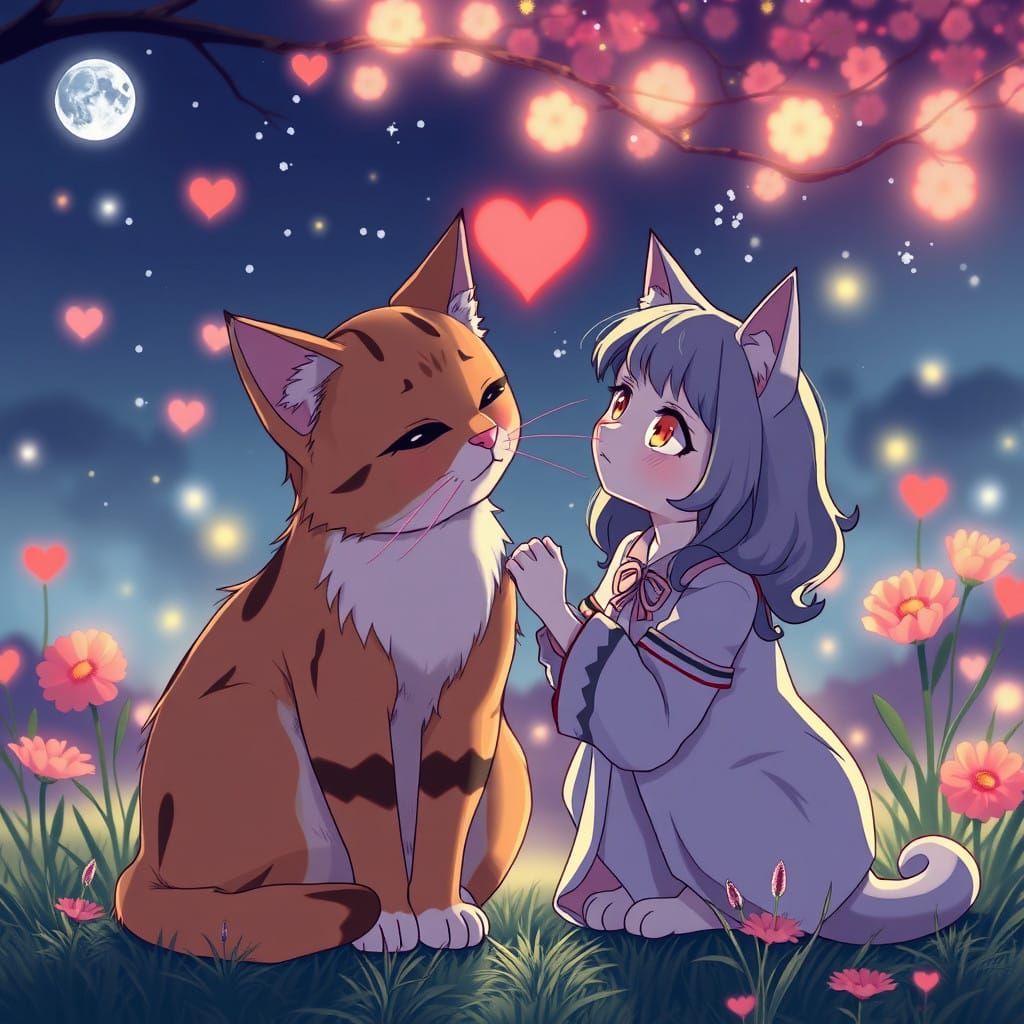 Romantic Cat Anime Masterpiece