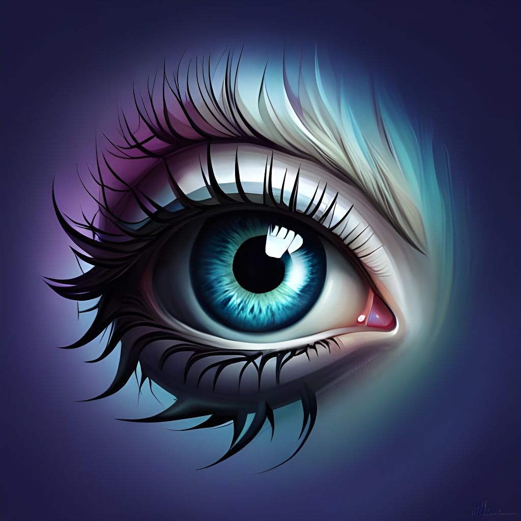 Intricate Realistic Eyeball: A Digital Masterpiece