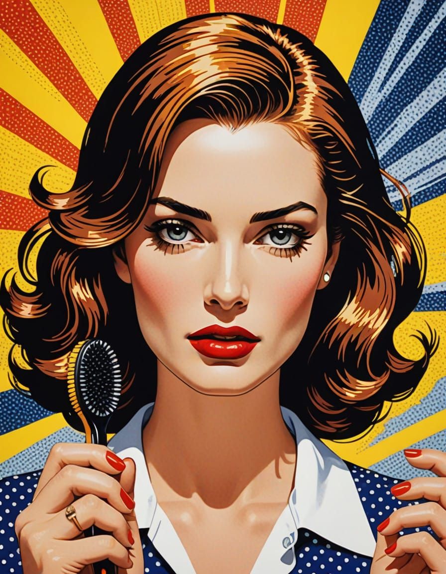 Vibrant Pop Art Masterpiece of Enthusiastic Girls