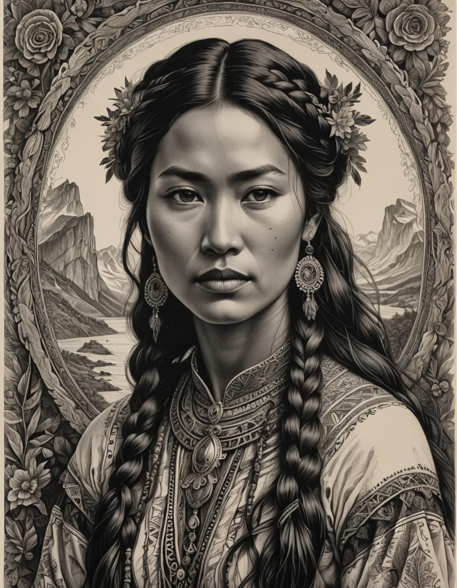 Tehuelche Princess #53 Tierra del Fuego Selk'nam