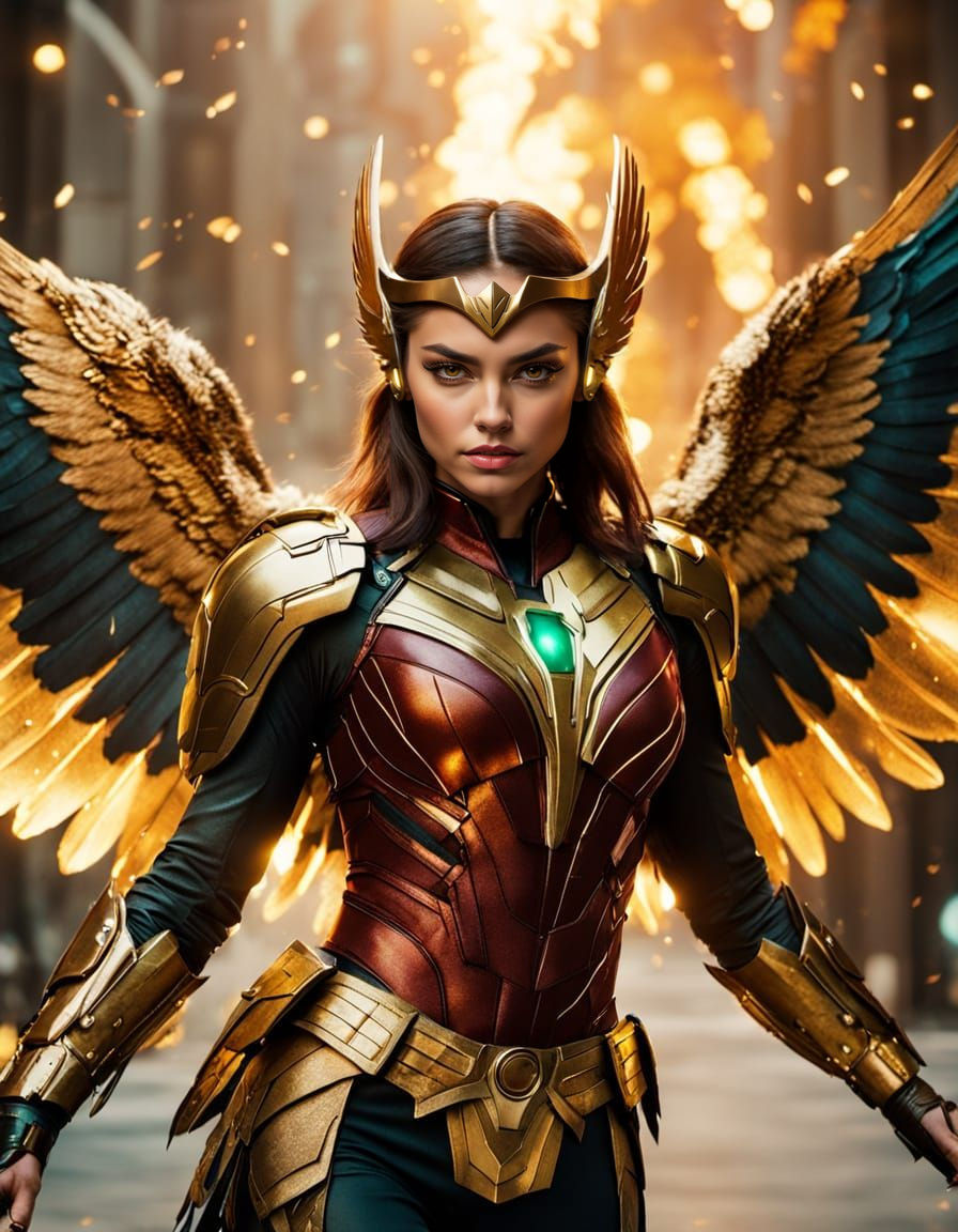 Amber Midthunder as Hawkgirl in Cinematic DC Superheroine St...