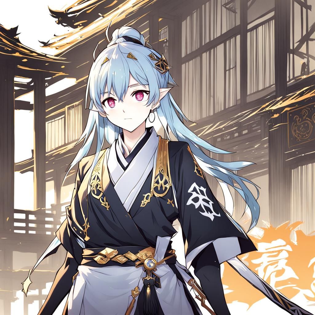 Genshin Impact OC in Anime Style