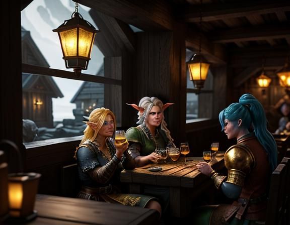 Goblin Cocktail Party in Hyper-Realistic 3D