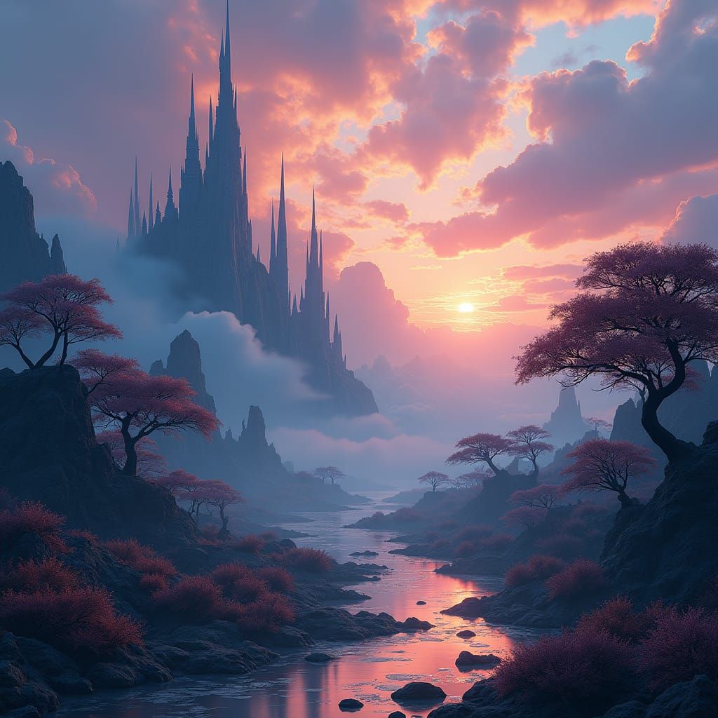 Mystical Landscape Concept Art in 8K