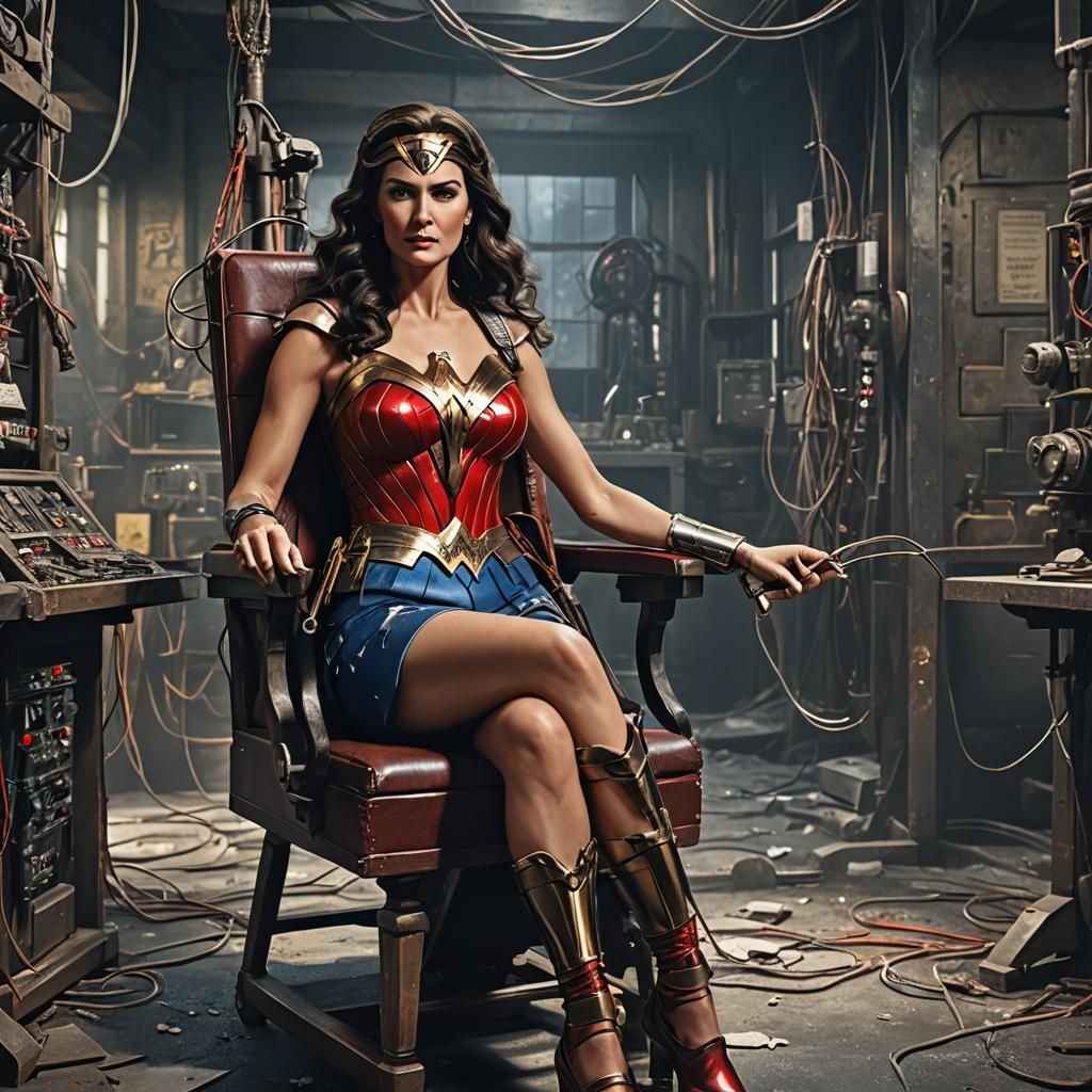 Wonder Woman Brainwashed in Dark Laboratory