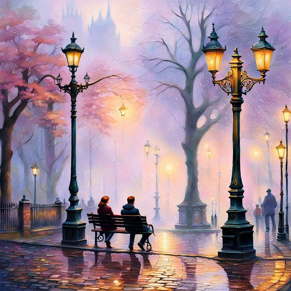 Dreamy Mist Swirls in Ethereal Fantasy Scene