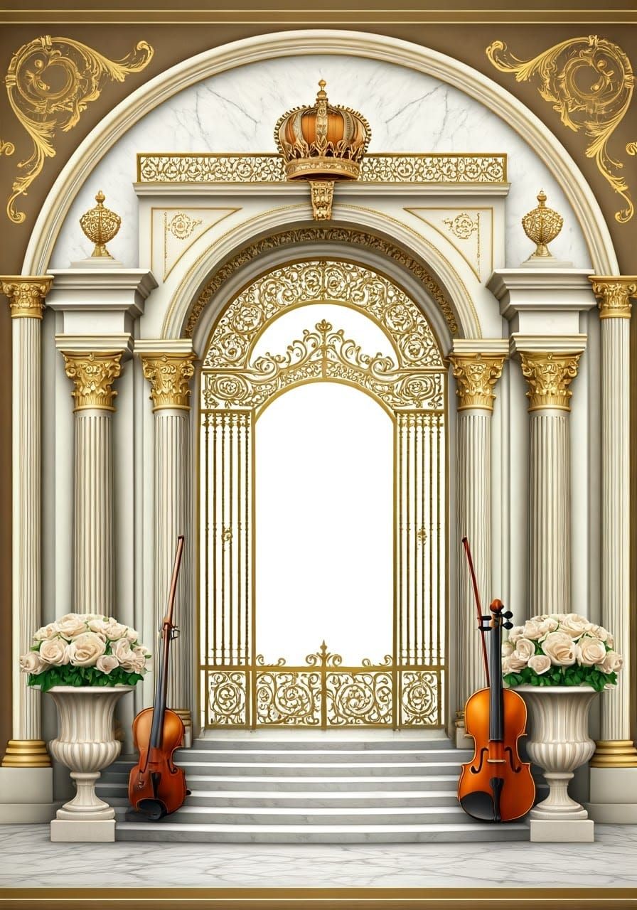 Luxurious Hasidic Title Page in 3D Design