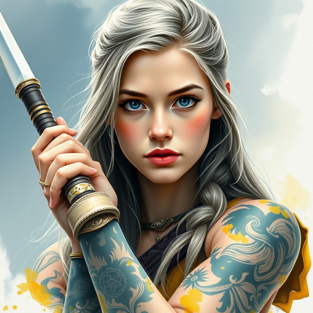 Viking Maiden in Regal Splendor