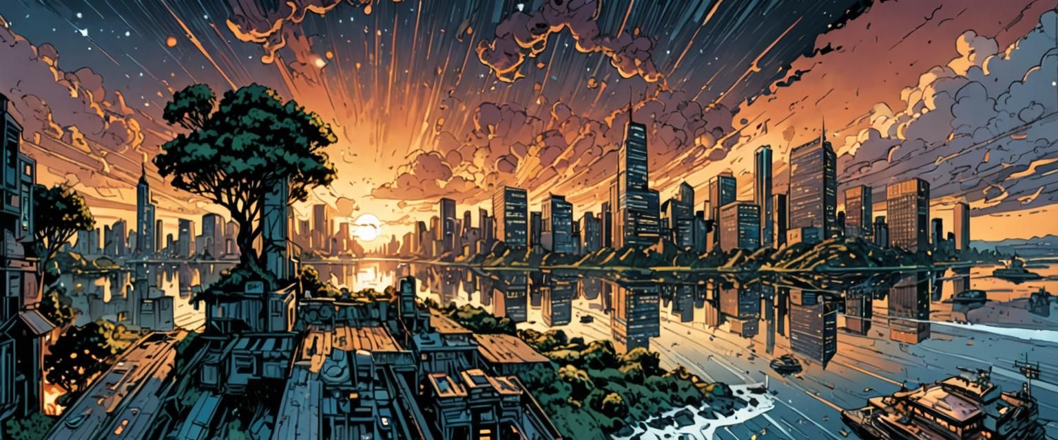 Dynamic Comic Book Art Redraw