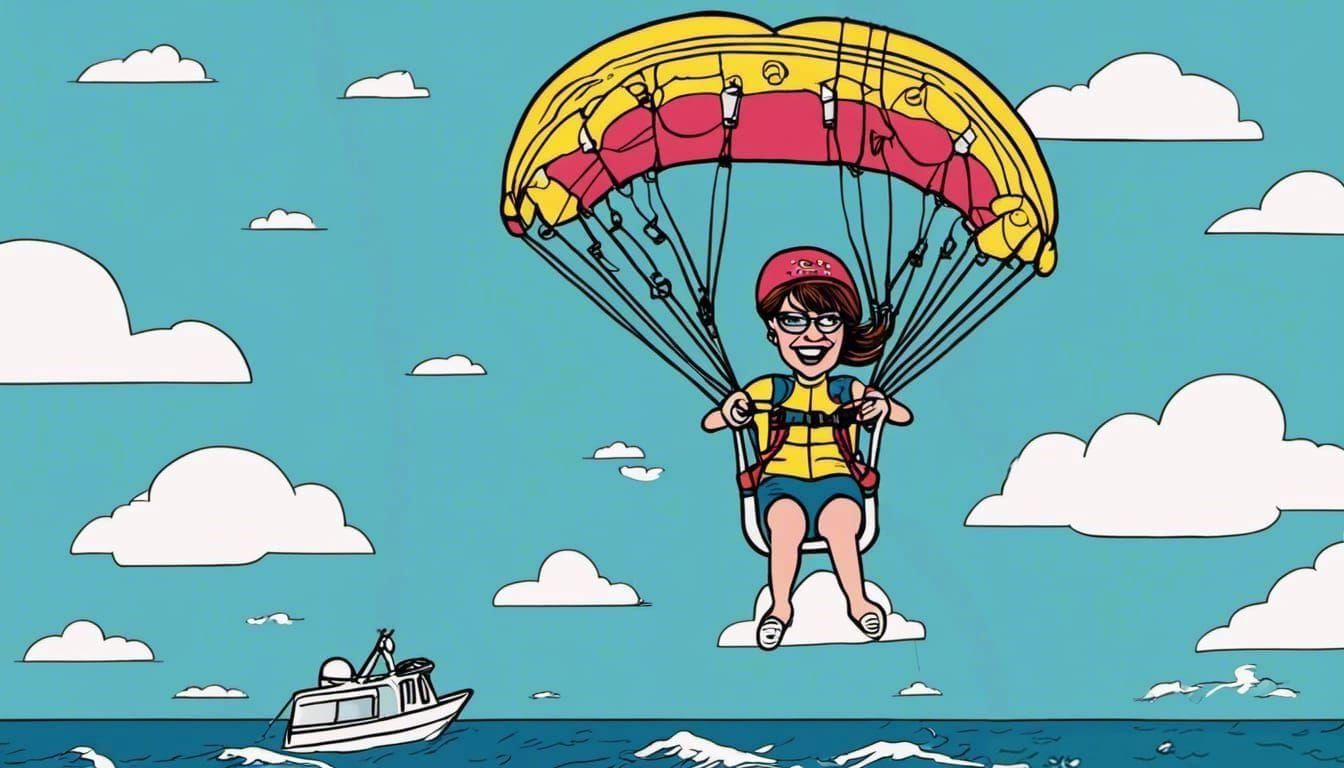 Sarah Palin Parasailing: A Humorous Illustration