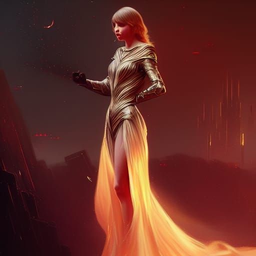 Taylor Swift in Sci-Fi Royal Dress