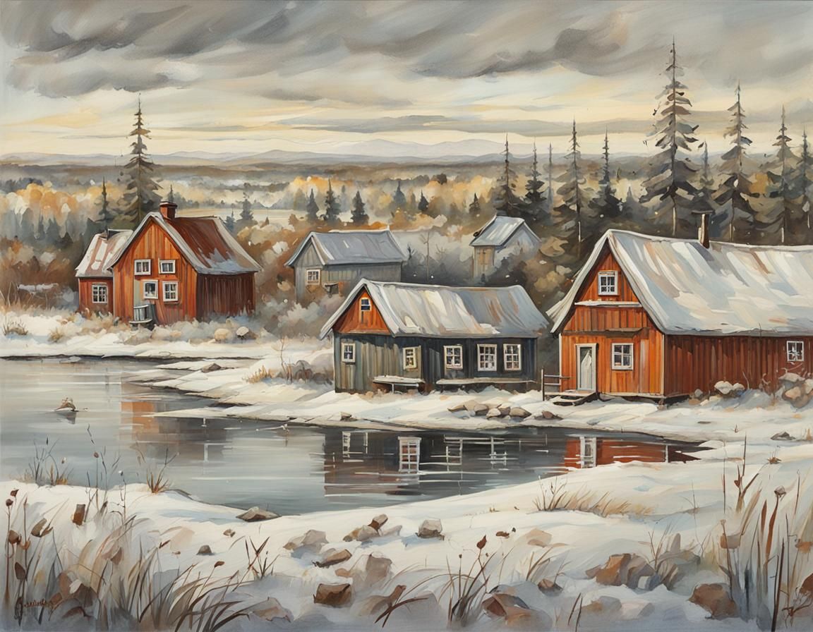 Charming Illustration in Nordqvist Style