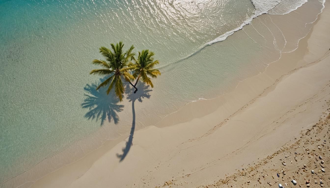 Breathtaking Golden Beach Landscape in Ultra-Realistic Style