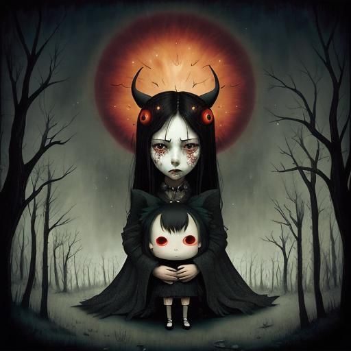 Chibi Emotions Inspired by Pop Surrealism