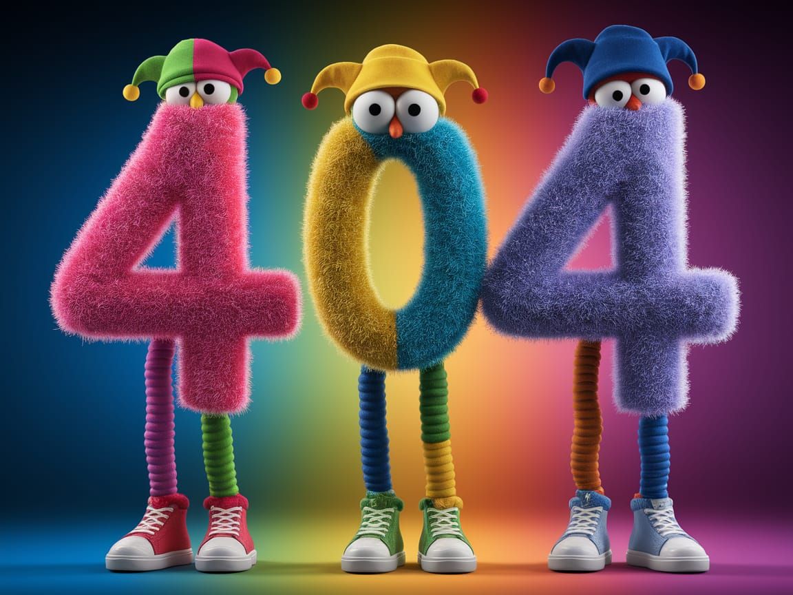 Whimsical Number Puppets in Colorful World