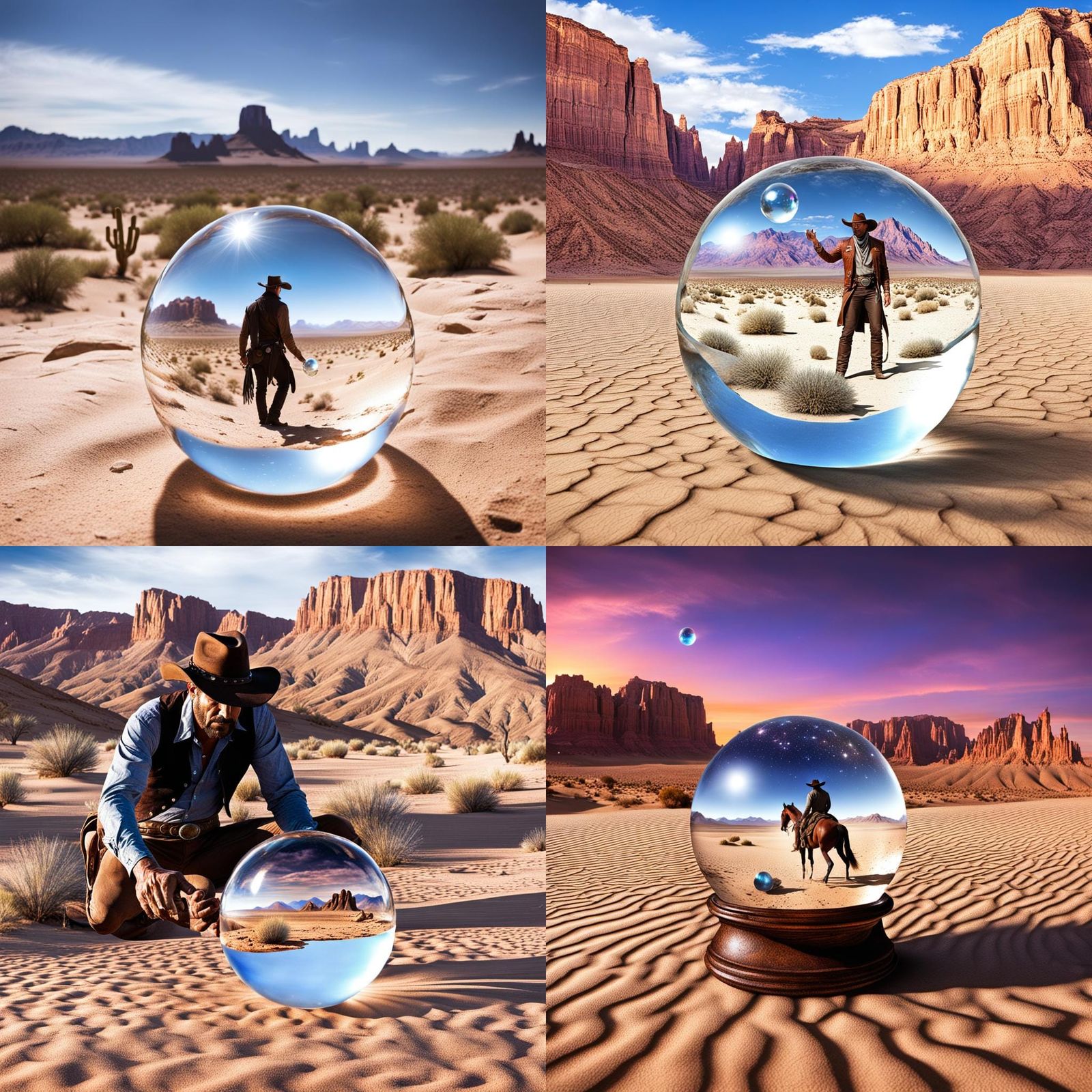 Cowboy Finds Fantasy World in Glass Orb
