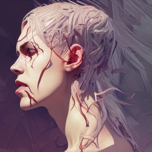 Intricate Portrait of Assembled Person in Unreal Engine