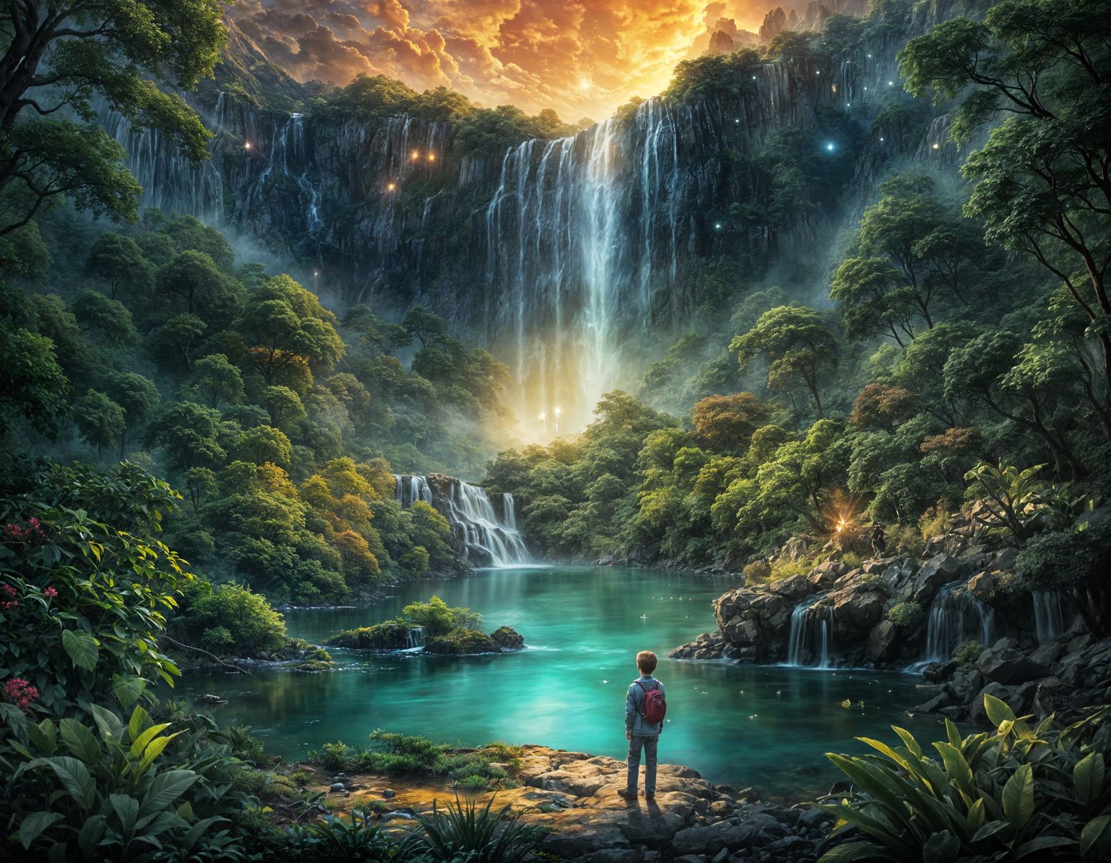 Boy's Closet Opens to a Magical Landscape