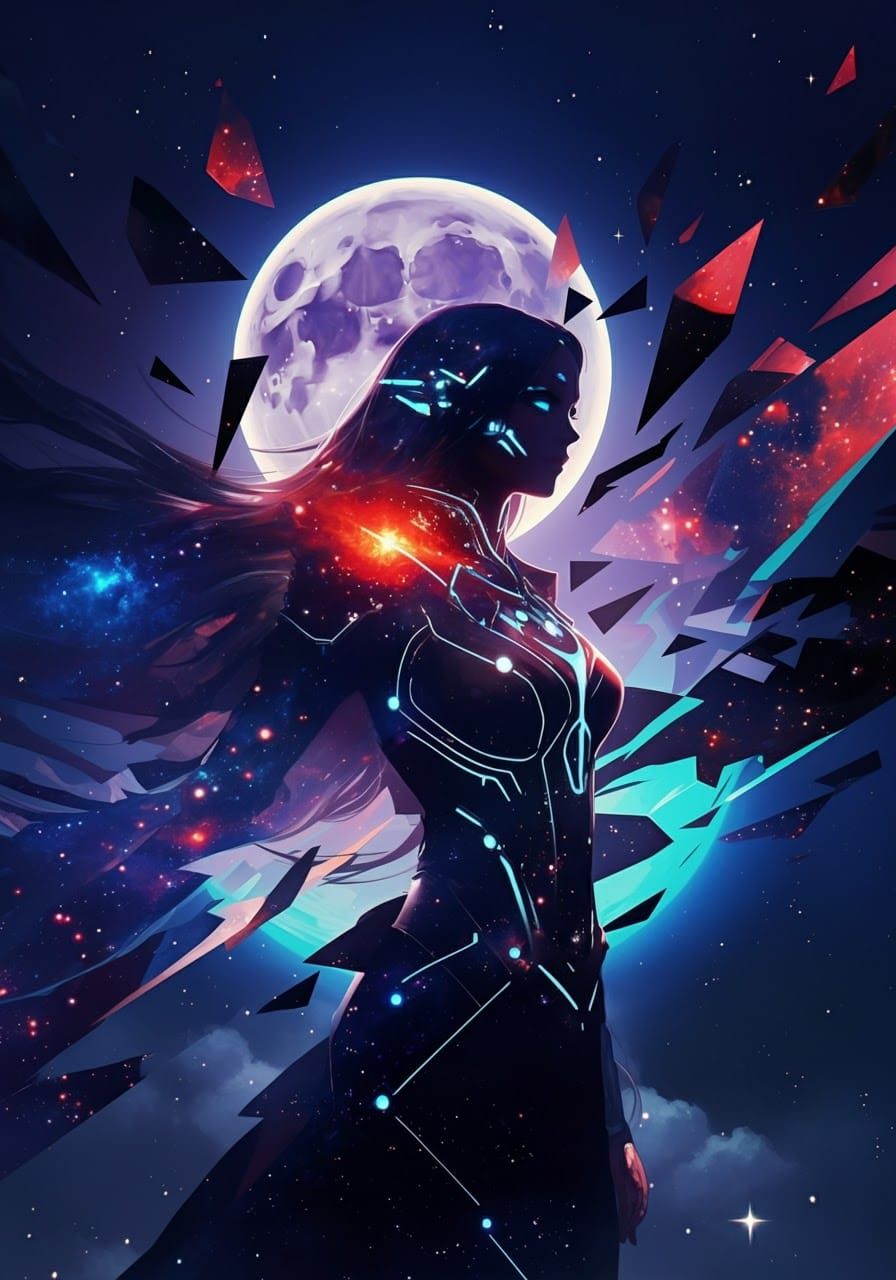 Eldritch God Emerges from Void: Anime Style