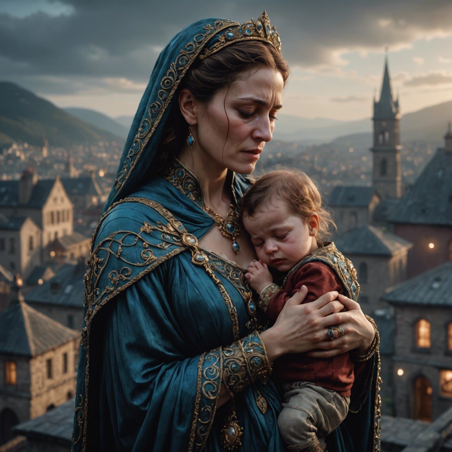 Lady Vashj as Mother in Highbourne City