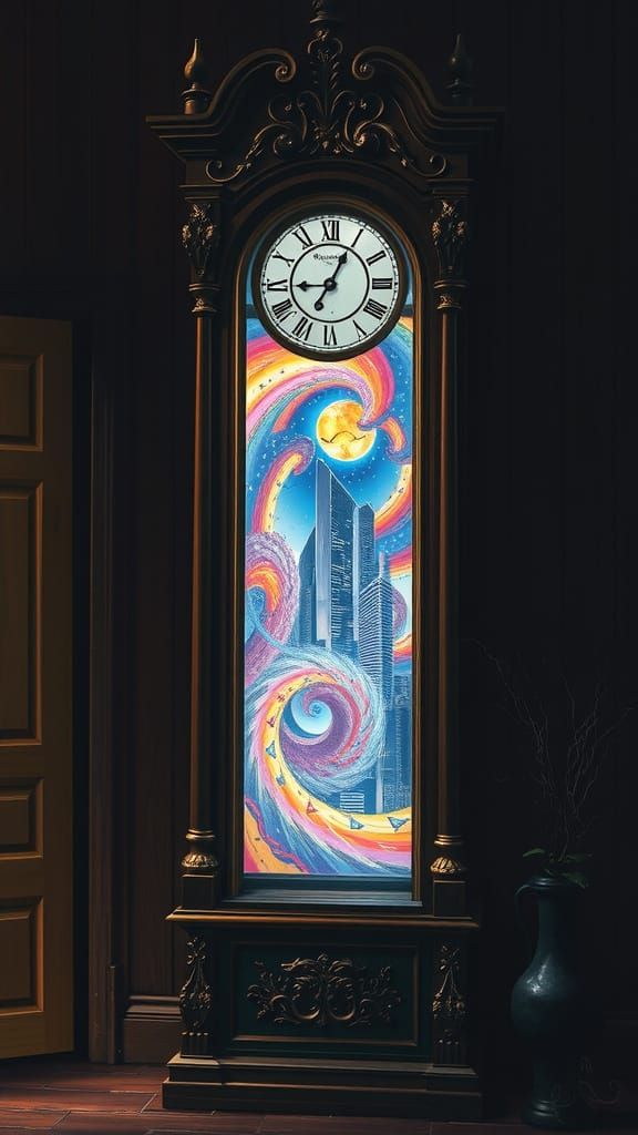 Grandfather clock portal