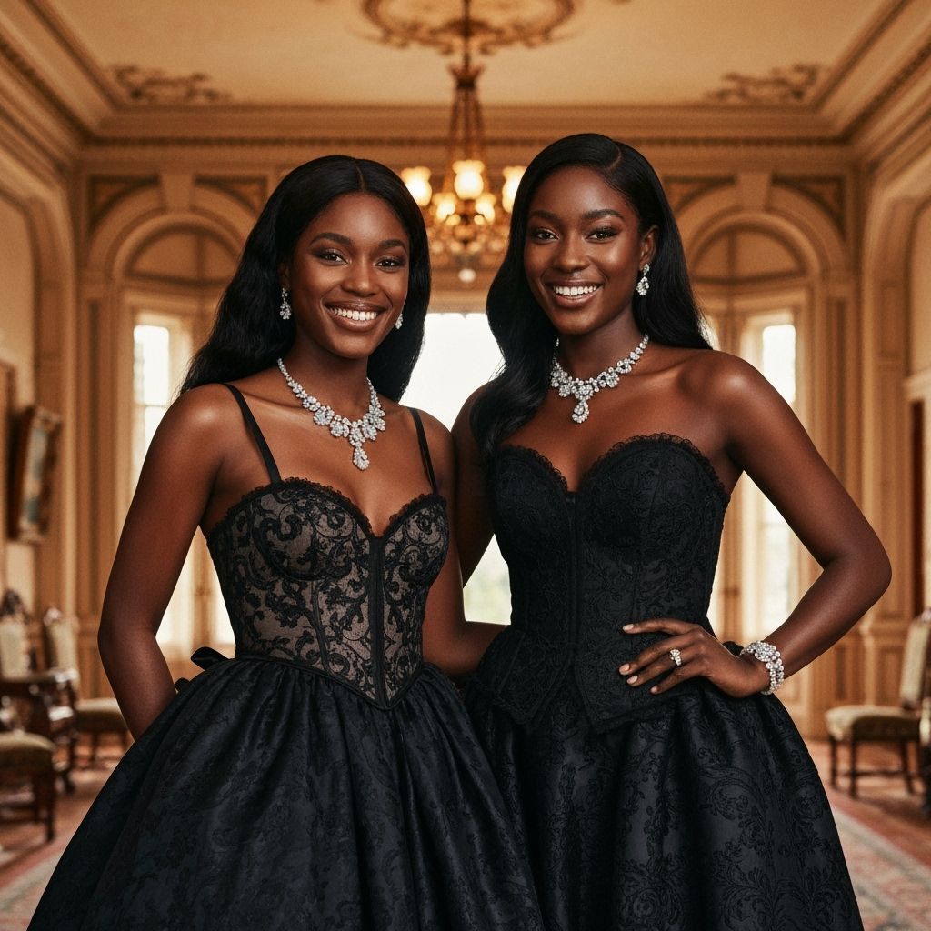 Gothic Vogue: Two Women in Chopard Jewellery