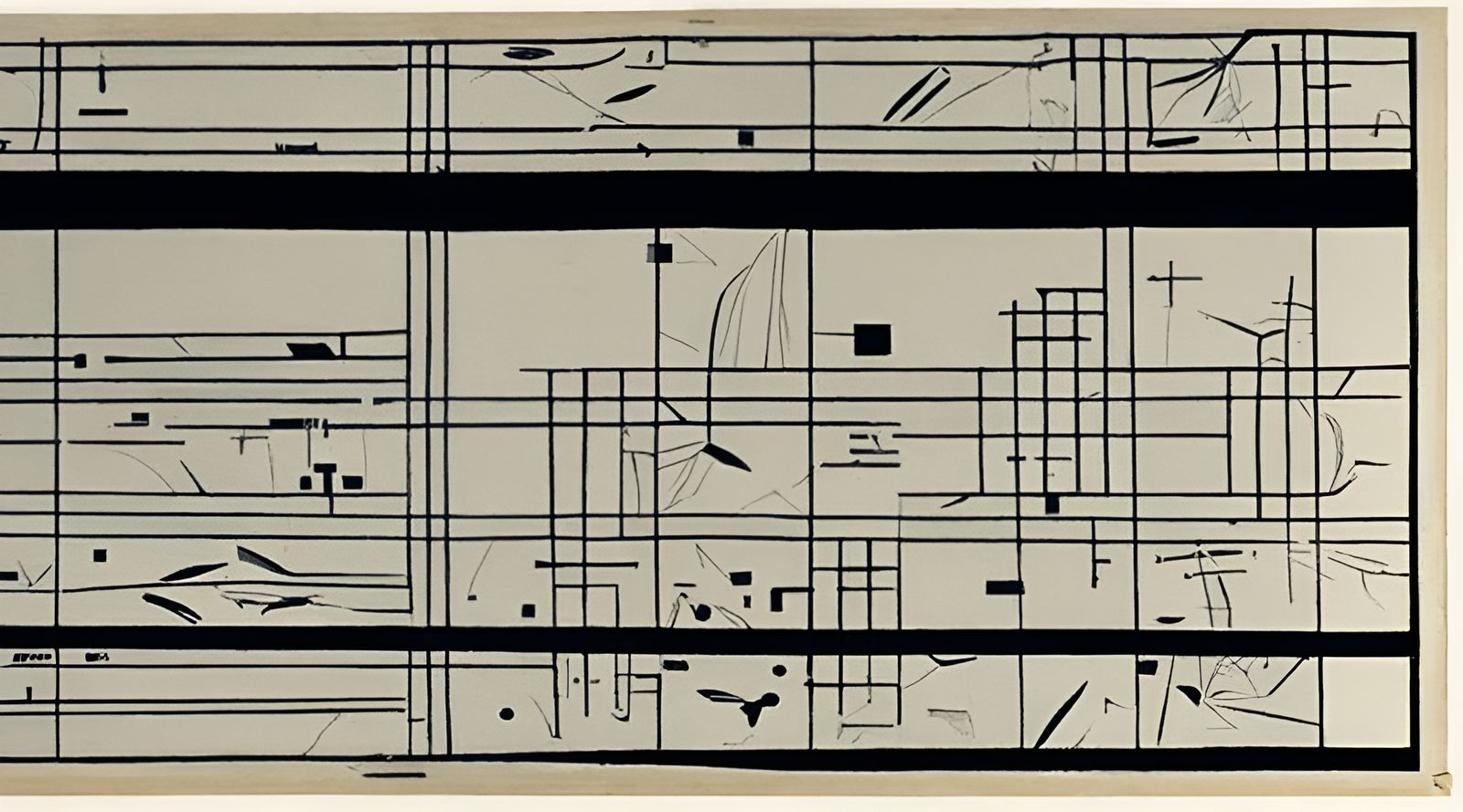 Jigsaw Music Graphic Score with Stained Glass
