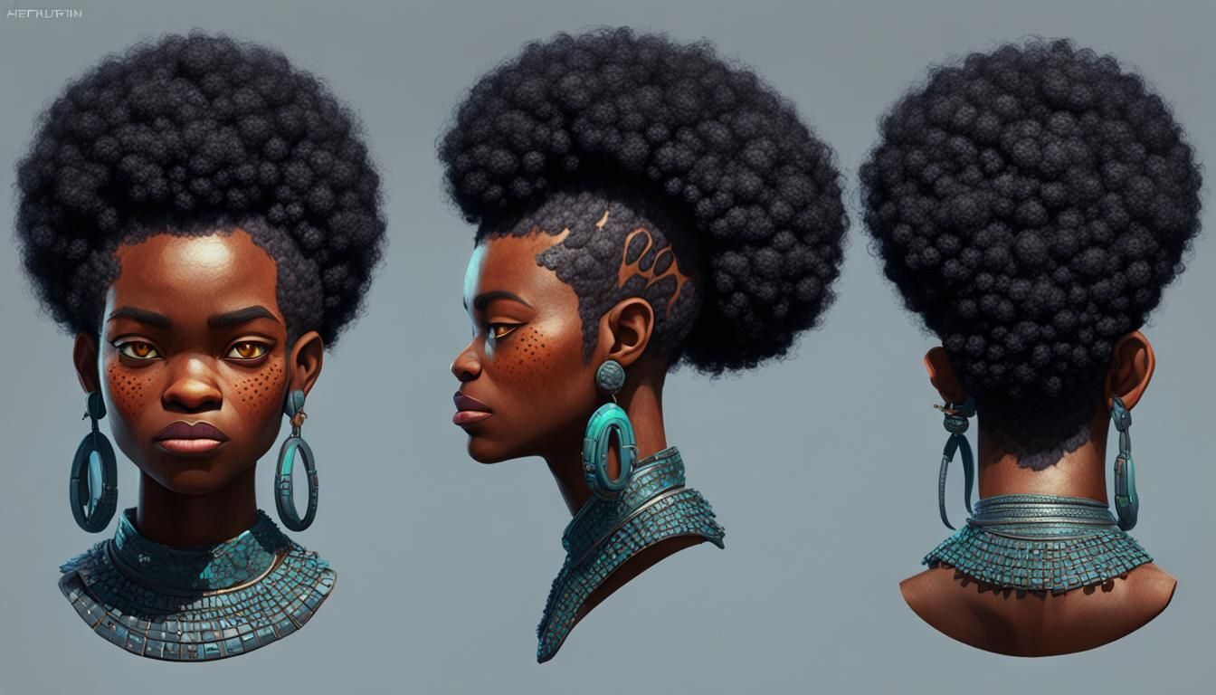 Vibrant Afrofuturist Vision of the Future