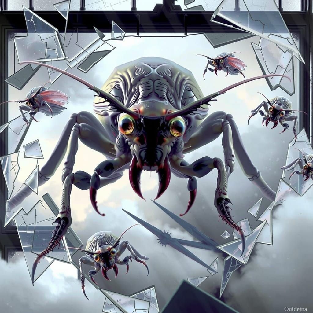 Insectoid Beasts Emerge from Fog to Claim Human Prey