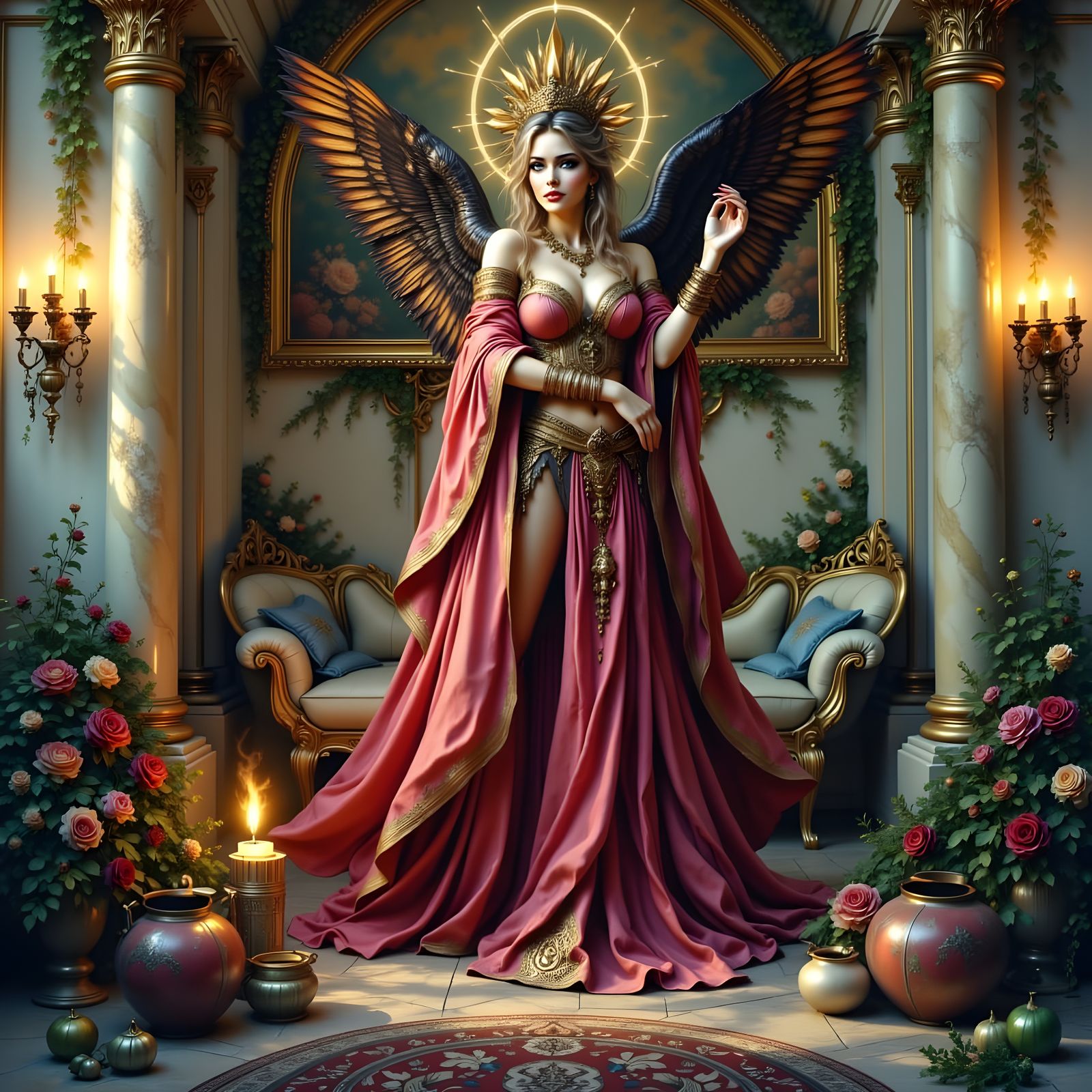 Breathtaking Goddess in a Wild Pin-Up Style