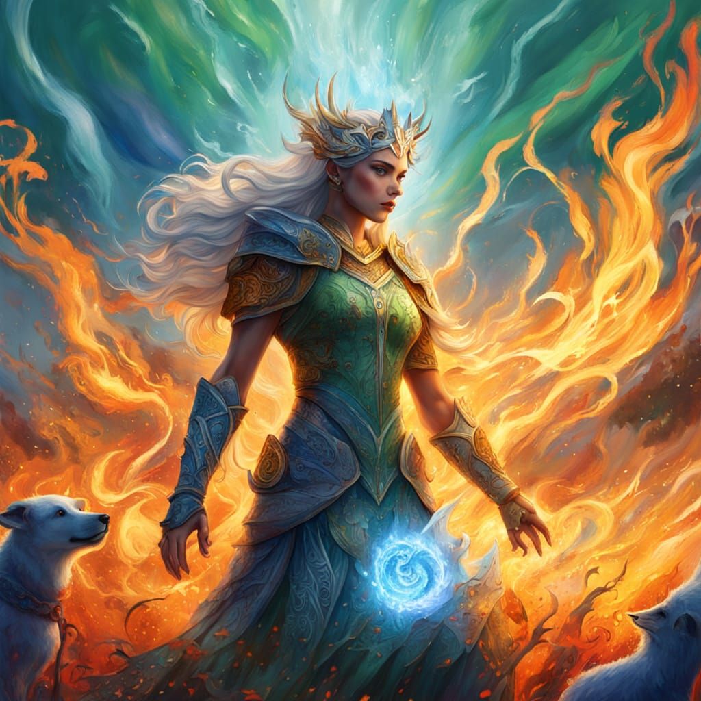 Goddess of Ice and Fire in Farmland