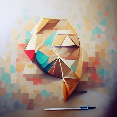 Minimalist Geometric Painting: Simple Beauty