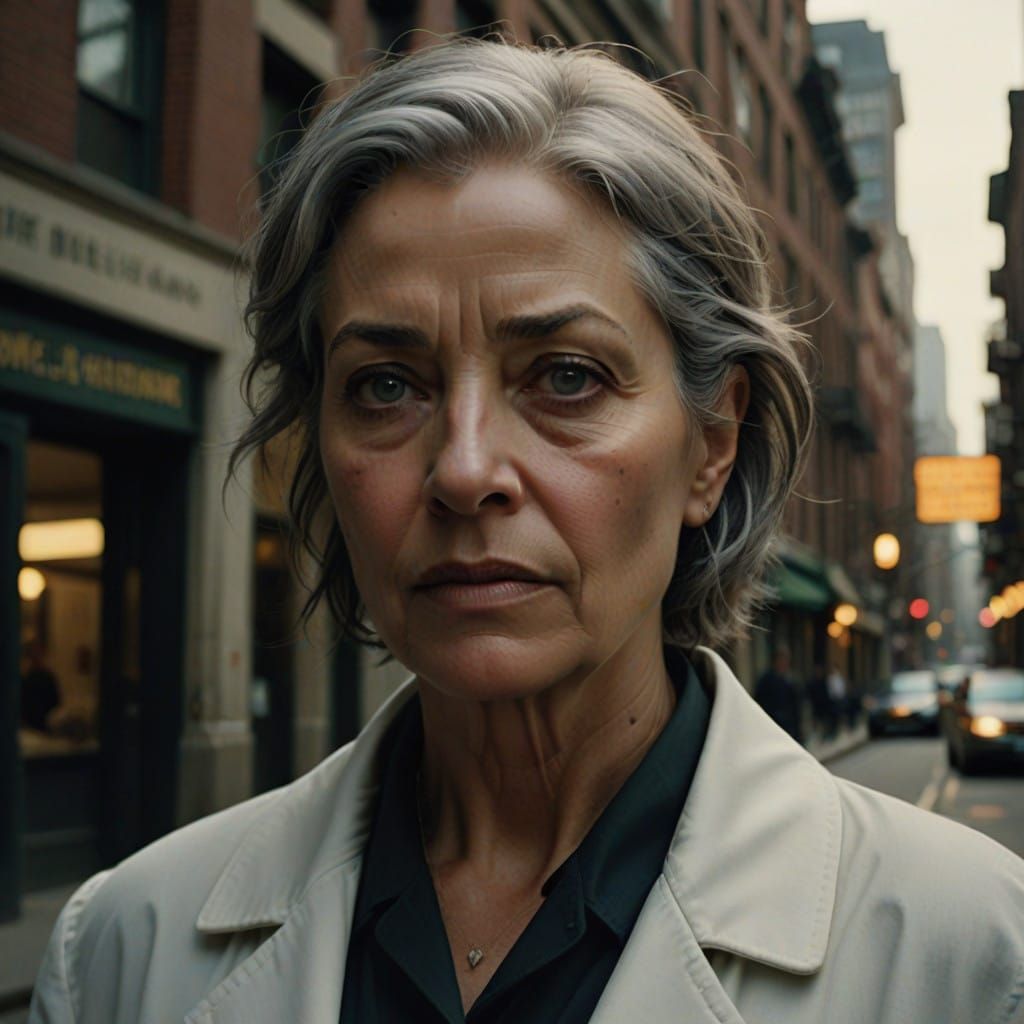 Serene Doctor's Portrait in Cinematic Style