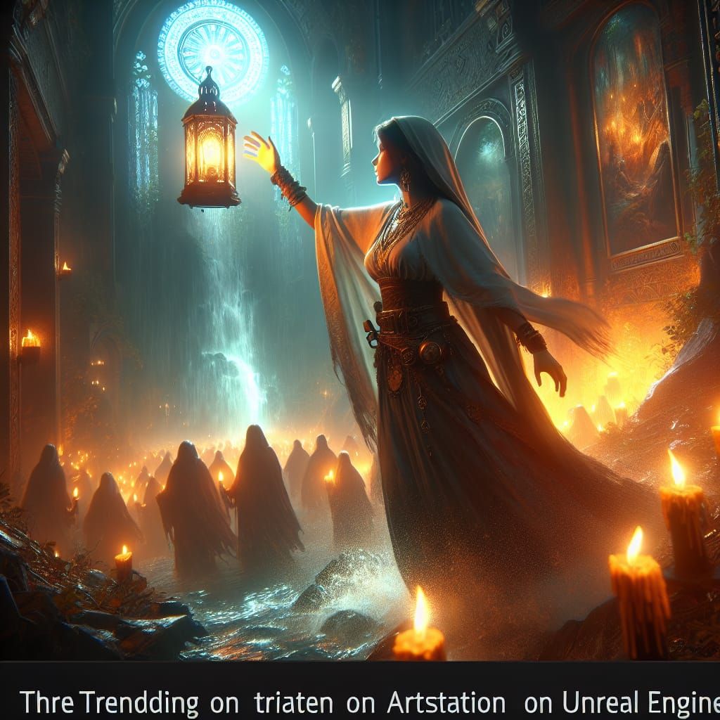 Hope Illuminating Darkness: Fantasy Art in 8K