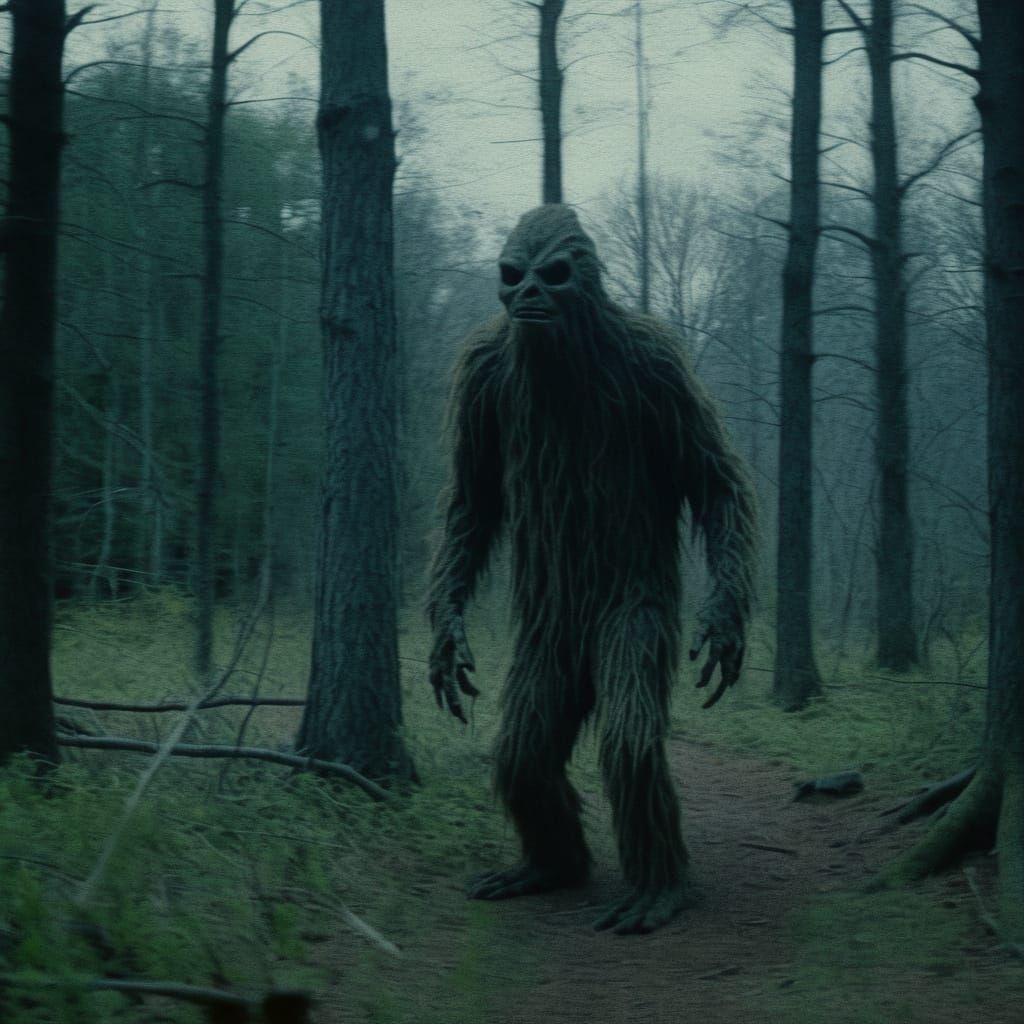 Cryptid Creature Captured on Grainy VHS Footage