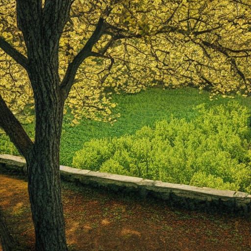 beautiful view out the window