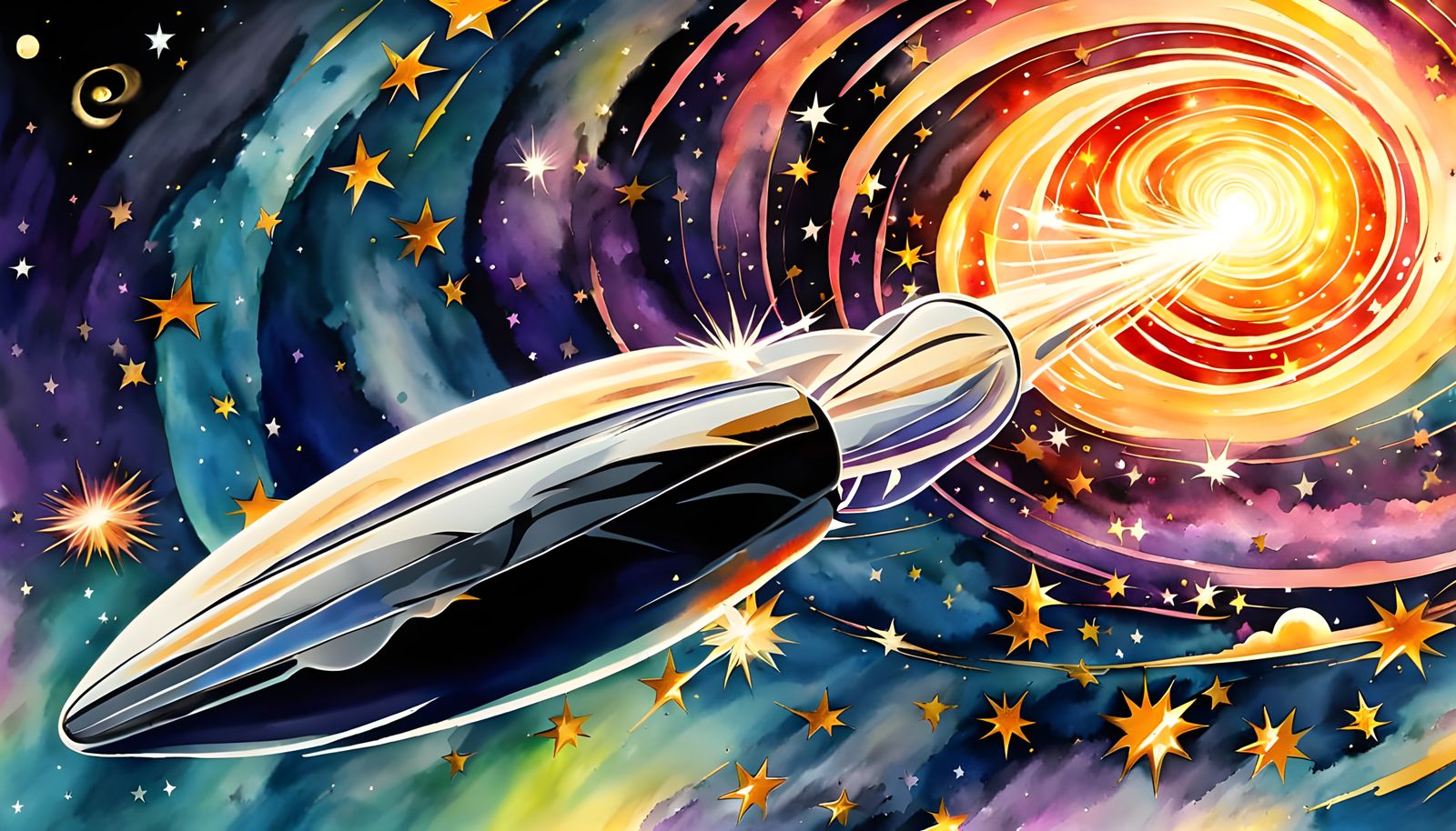 Galactic Cylinder Blasts Spiral Plasma Jet