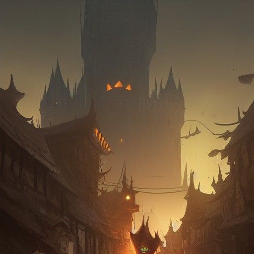 Sinister Pumpkin Knight Town