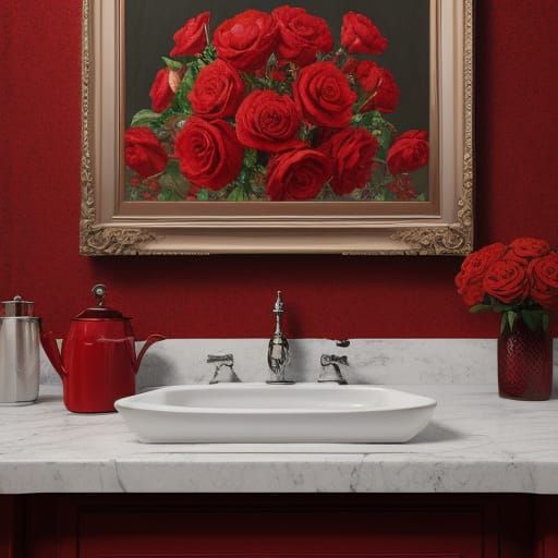 Hyperrealistic Crimson Valentine Masterpiece