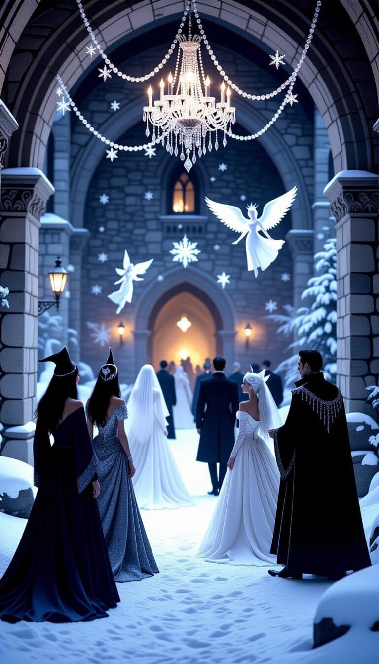 Magical New Year's Ball in Ancient Castle