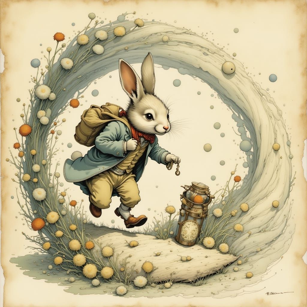 The White Rabbit from Alice in Wonderland