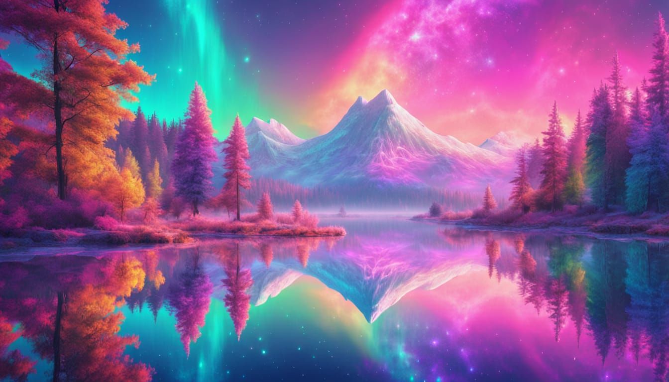 Pastel Rainbow to Galaxy: Ethereal Fantasy Art