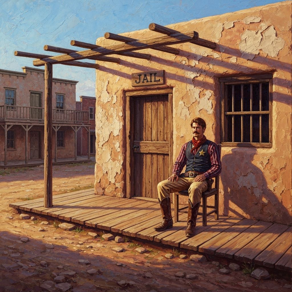 Old West Sheriff Portrait in Expressive Oil Painting