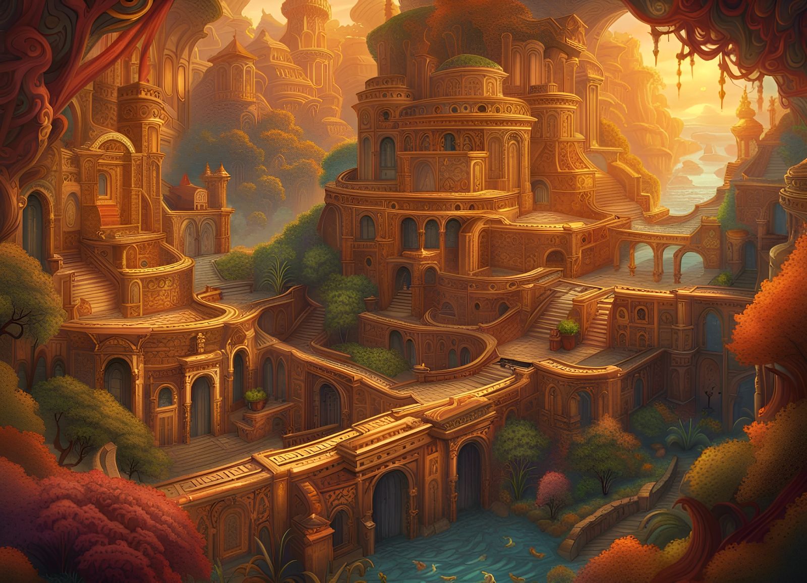 Pan's amazing but endless labyrinth.