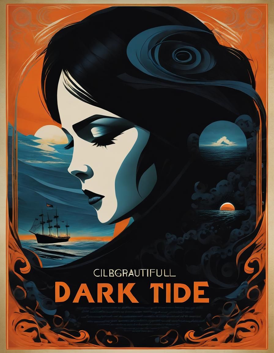 Dark Tide: Dramatic Movie Poster of Stormy Sea