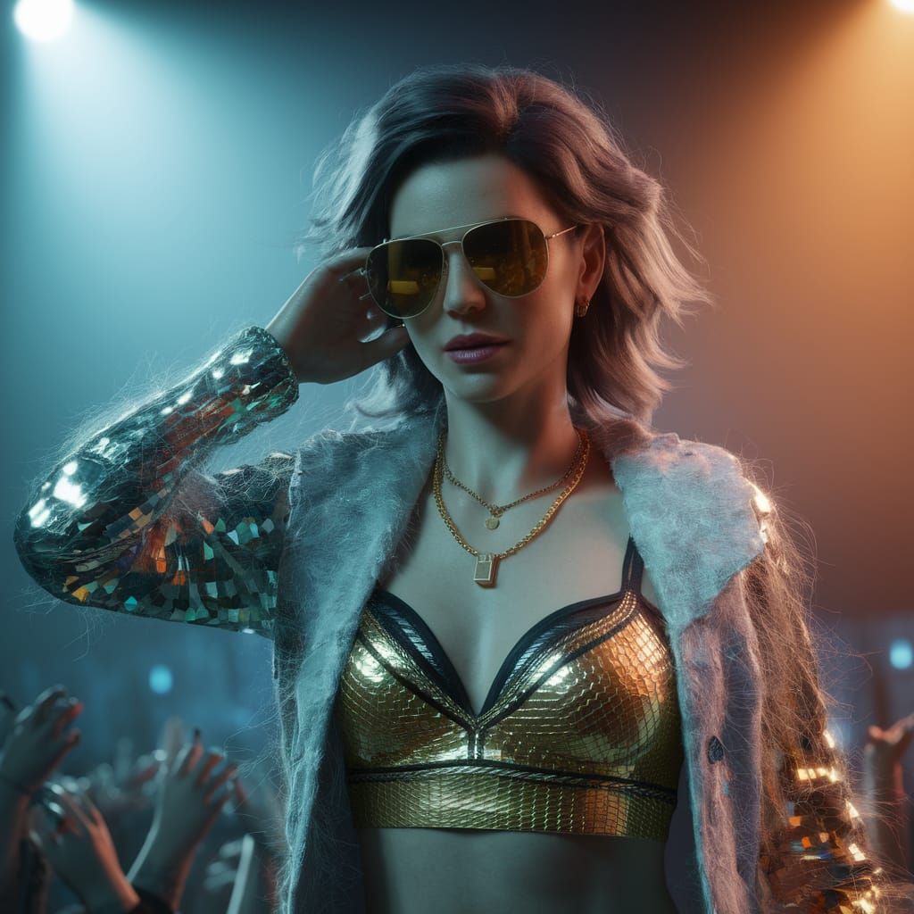 Concert Streaker in Art Nouveau Style